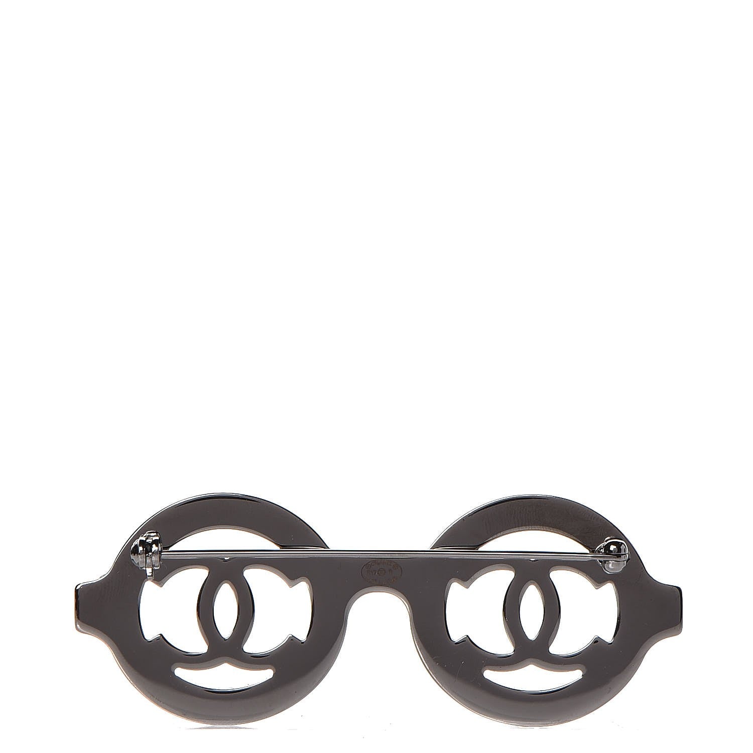 Chanel Crystal CC Sunglasses Brooch Silver 3 of 5