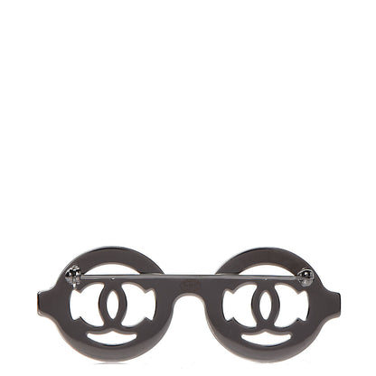 Chanel Crystal CC Sunglasses Brooch Silver 3 of 5
