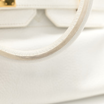 Hermes Taurillon Clemence JPG Birkin 42 White 25 of 27