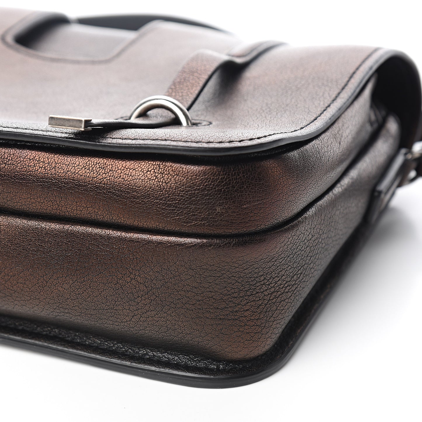 Lambskin Large Charlotte Messenger Bag Black