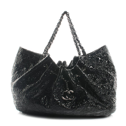 Chanel Vinyl Graphic Edge Tote Black 1 of 7