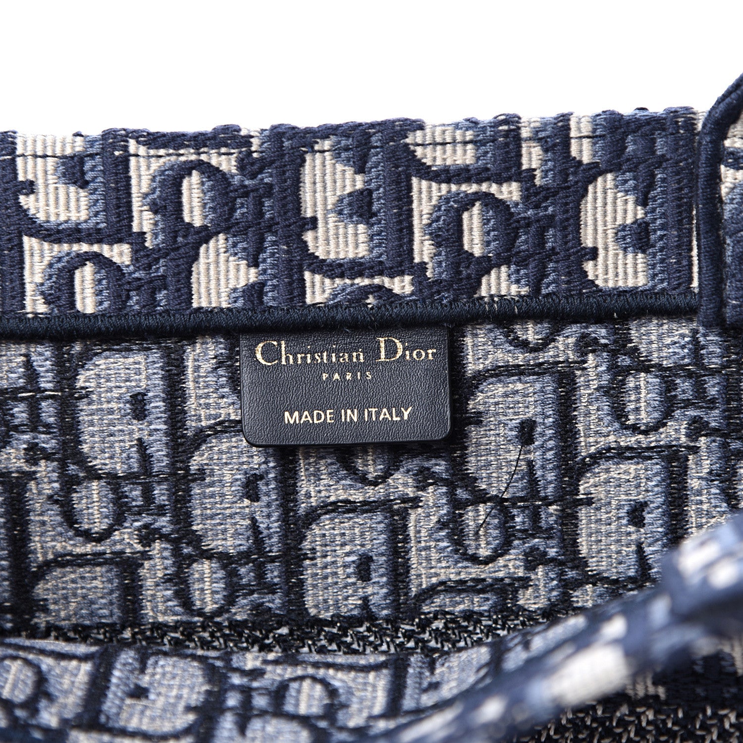 Christian Dior Oblique Medium Book Tote Blue Multicolor 5 of 9
