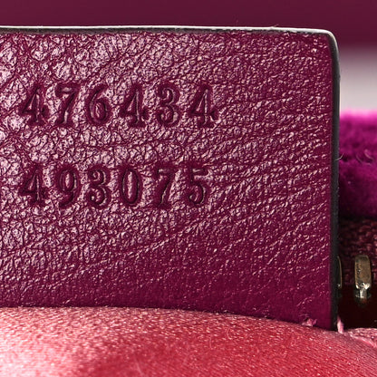 Gucci Velvet Matelasse GG Marmont Belt Bag 75 30 Fuchsia Violet Cyclamen 7 of 11