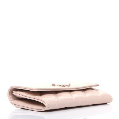 Chanel Caviar Quilted Pearl Coco Candy Wallet Light Pink 4 of 12