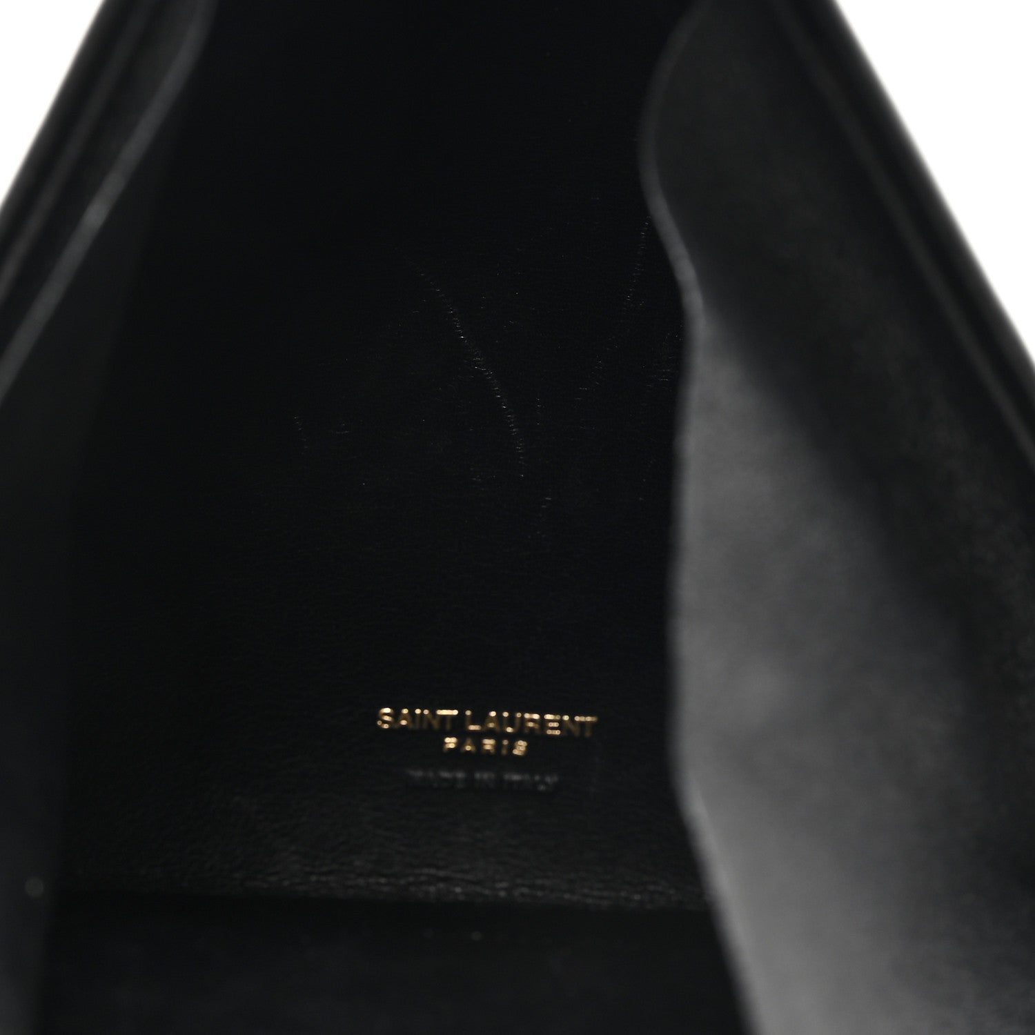 Saint Laurent Lambskin Pyramid Clutch Black 4 of 9