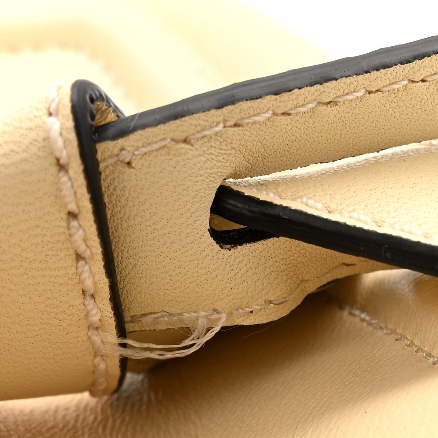 Lambskin Gate Loafers 36 Milk