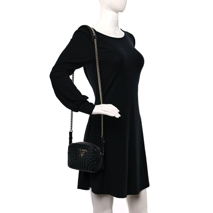 Prada Soft Calfskin Diagramme Camera Bag Black 4 of 15