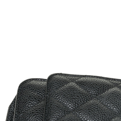 Chanel Caviar Quilted Wallet On Chain WOC Black 13 of 16