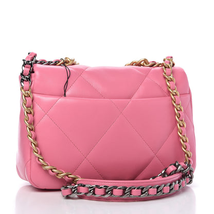 Chanel Lambskin Quilted Medium Chanel 19 Flap Pink 3 of 11