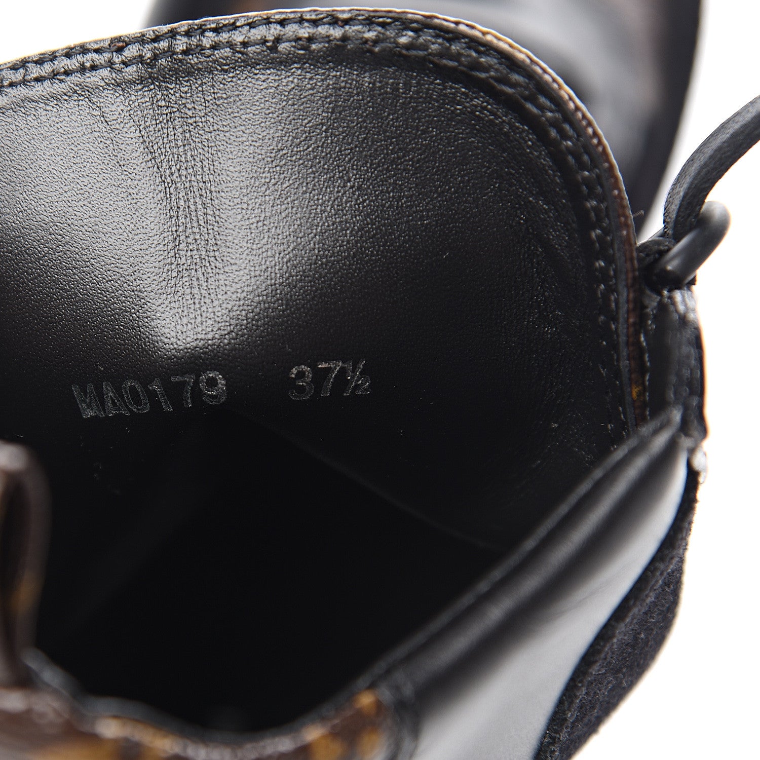 Louis Vuitton Suede Calfskin Monogram Laureate Platform Desert Boots 37.5 Black 8 of 9