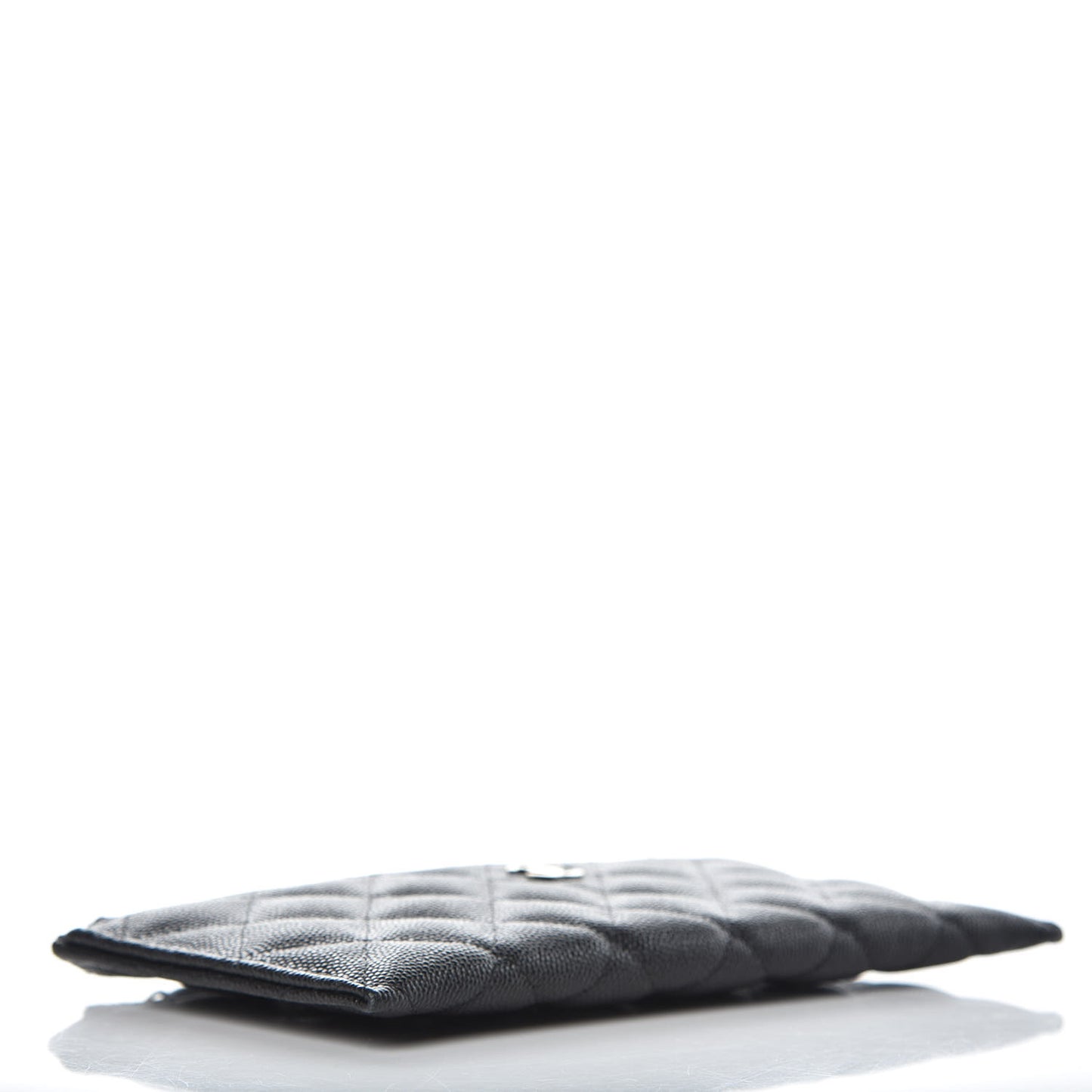 Caviar Quilted Classic Zip Pouch Black