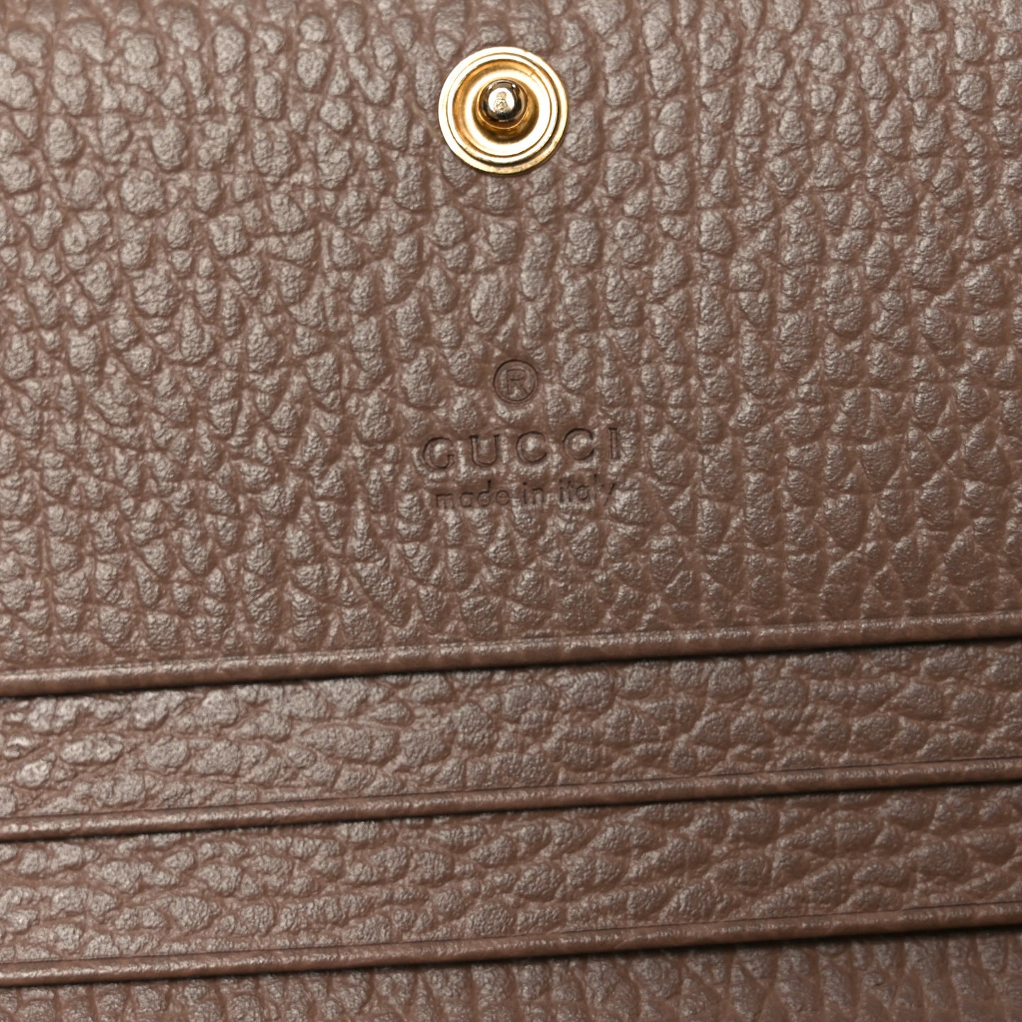 Dollar Calfskin GG Supreme Monogram GG Marmont Card Case Porcelain Rose Beige Ebony