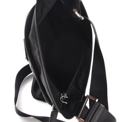 Prada Nylon Vela Small Flat Messenger Bag Black 5 of 11