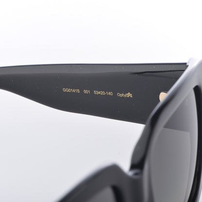 Gucci Acetate Square Frame Sunglasses GG0141S Black 5 of 8