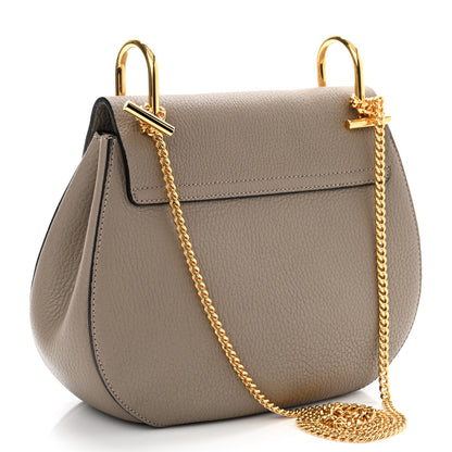 Chloe Grained Lambskin Drew Shoulder Bag Motty Grey 2 of 9