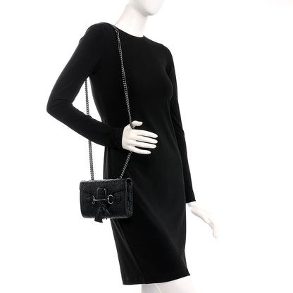 Gucci Guccissima Mini Emily Shoulder Bag Black 2 of 8