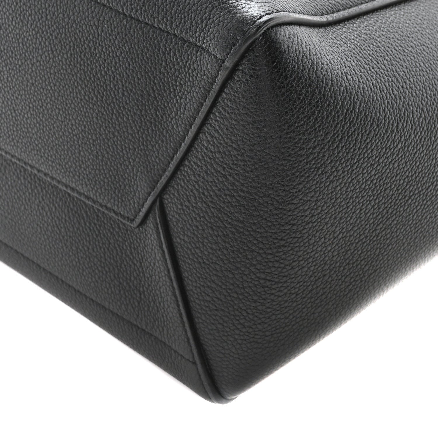 Celine Soft Grained Calfskin Sangle Bucket Bag Black 9 of 9
