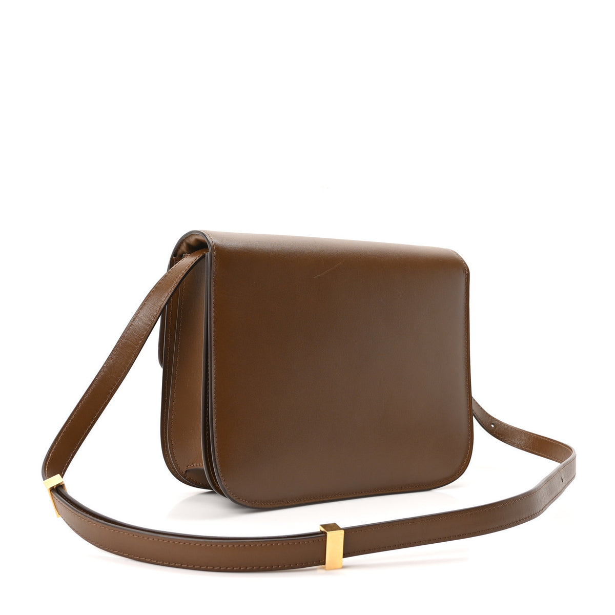 Celine Box Calfskin Medium Classic Box Flap Bag Camel 3 of 10
