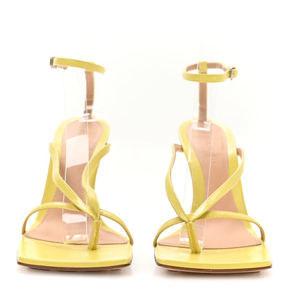 Bottega Veneta Lambskin Stretch Multi Strap 90mm Sandals 38.5 Pear 3 of 8