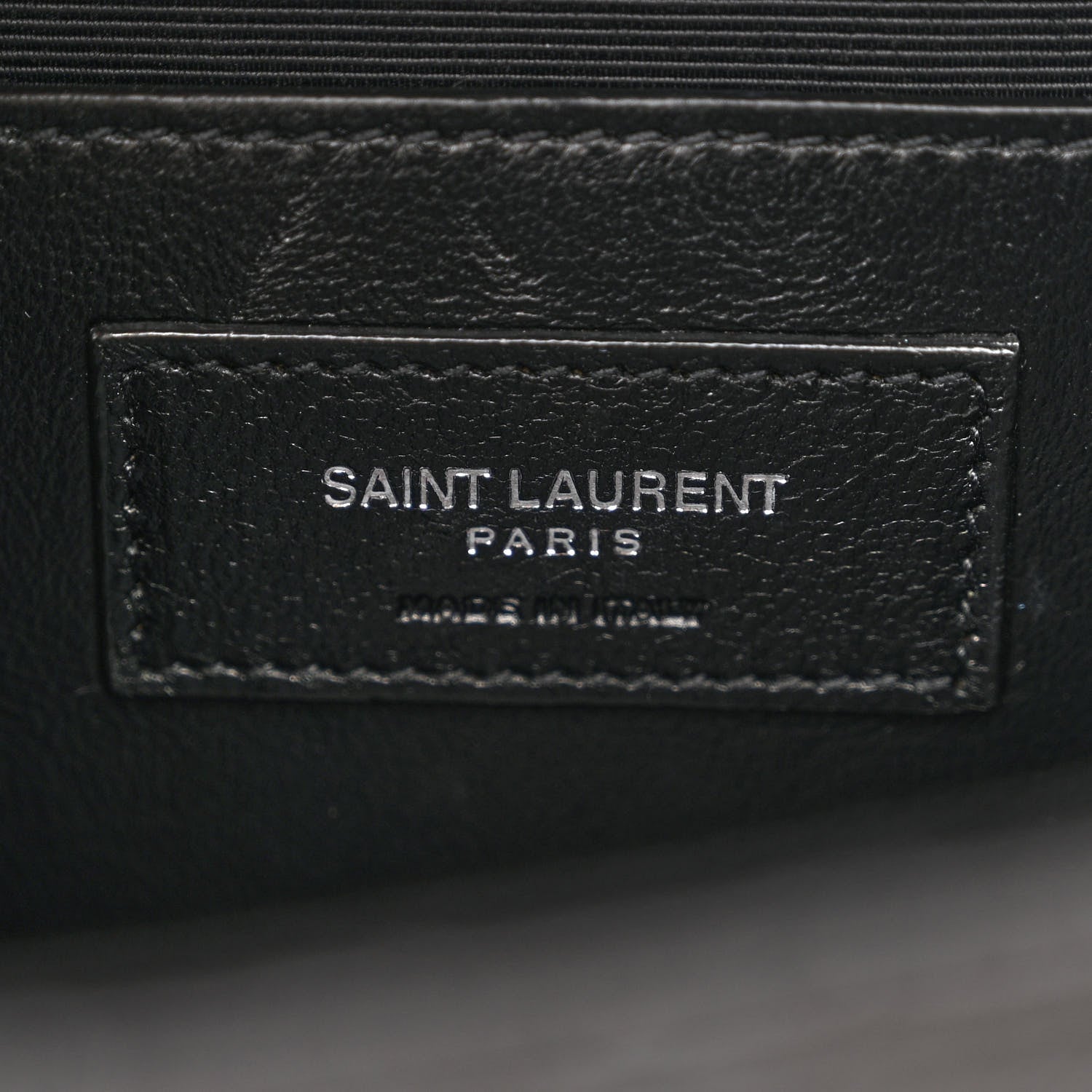 Saint Laurent Grain De Poudre Textured Mixed Matelasse Triquilt Medium Monogram Satchel Black 6 of 12