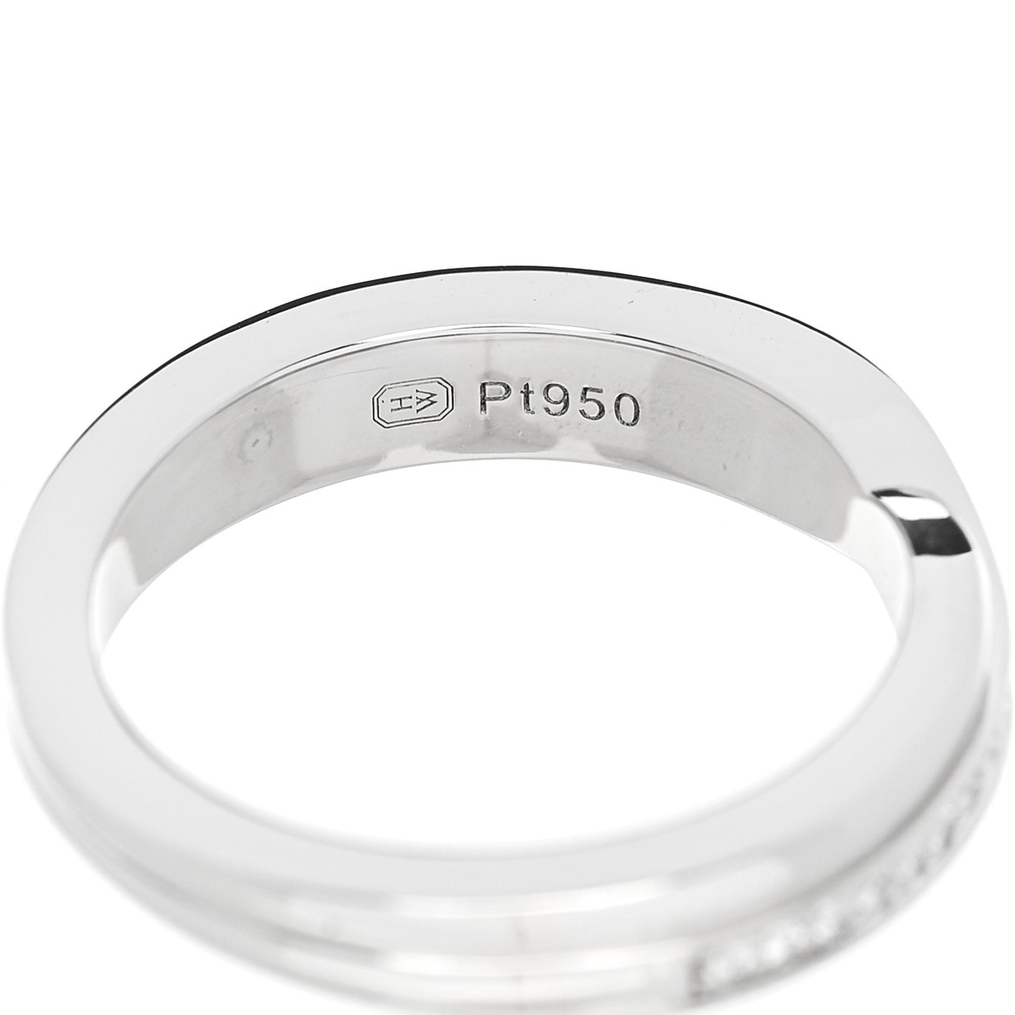 Platinum Diamond Tryst Single Row Pave Ring 47 4.25