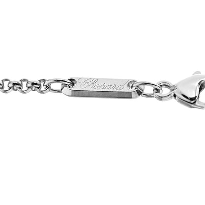 Chopard 18K White Gold Diamond Happy Diamonds Cross Pendant Necklace 5 of 7