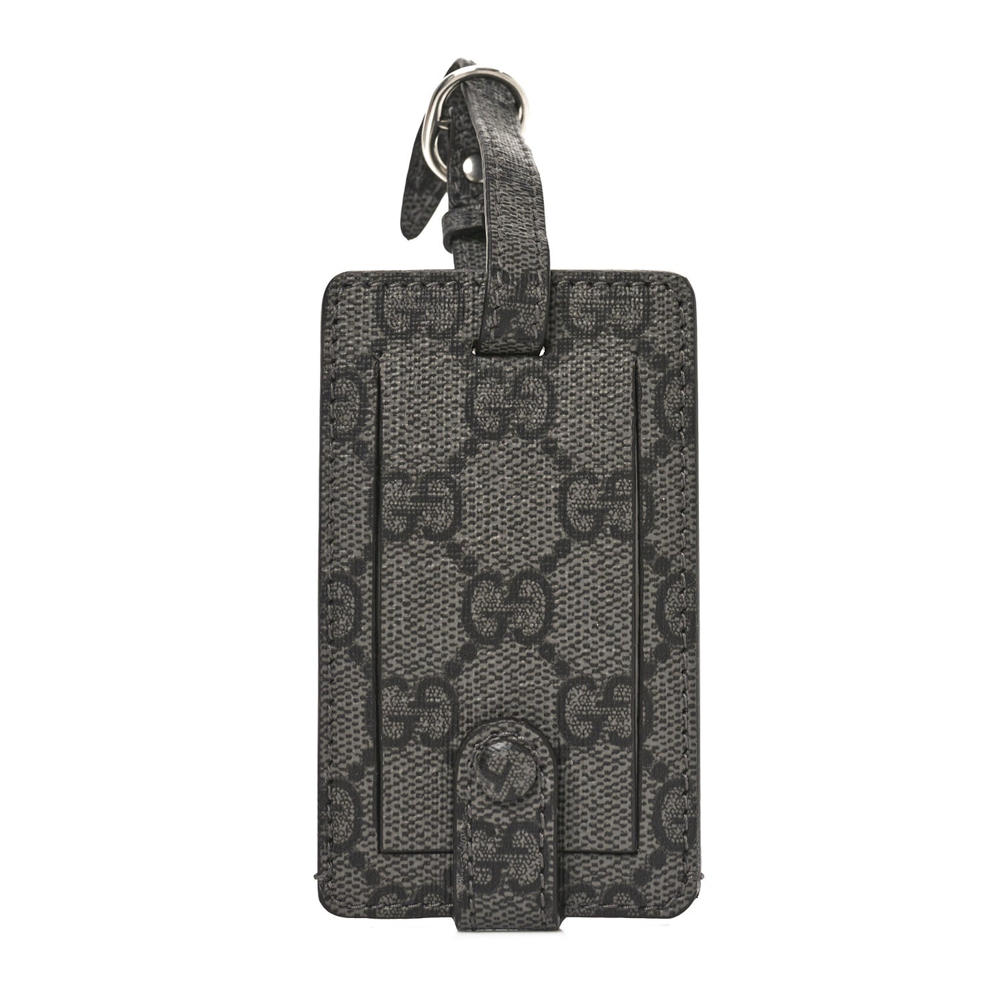 GG Supreme Monogram Aluminium Porter Medium Trolley Suitcase Silver Grey Black Graphite Grey