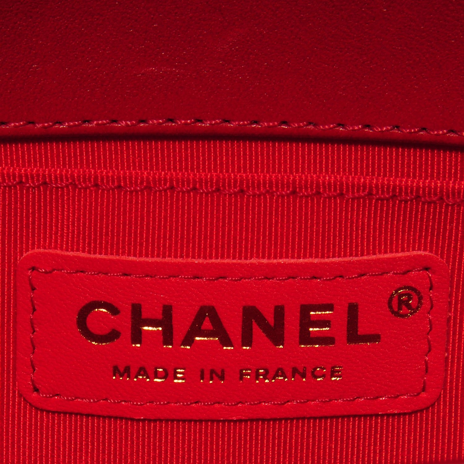 Chanel Lambskin Boy Medium Flap Red 6 of 8