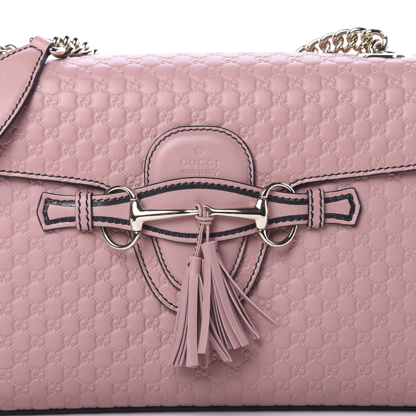 Microguccissima Medium Emily Chain Shoulder Bag Soft Pink