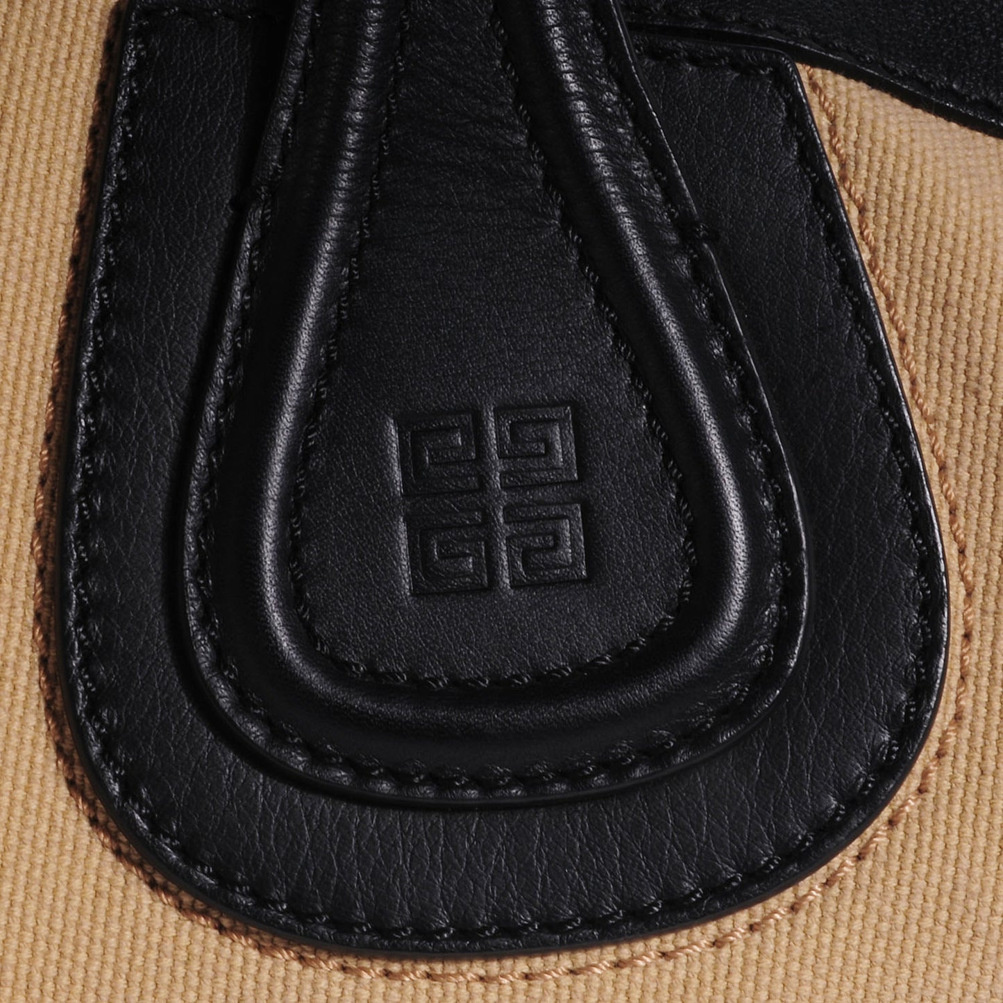 Canvas Calfskin Medium Nightingale Beige Black