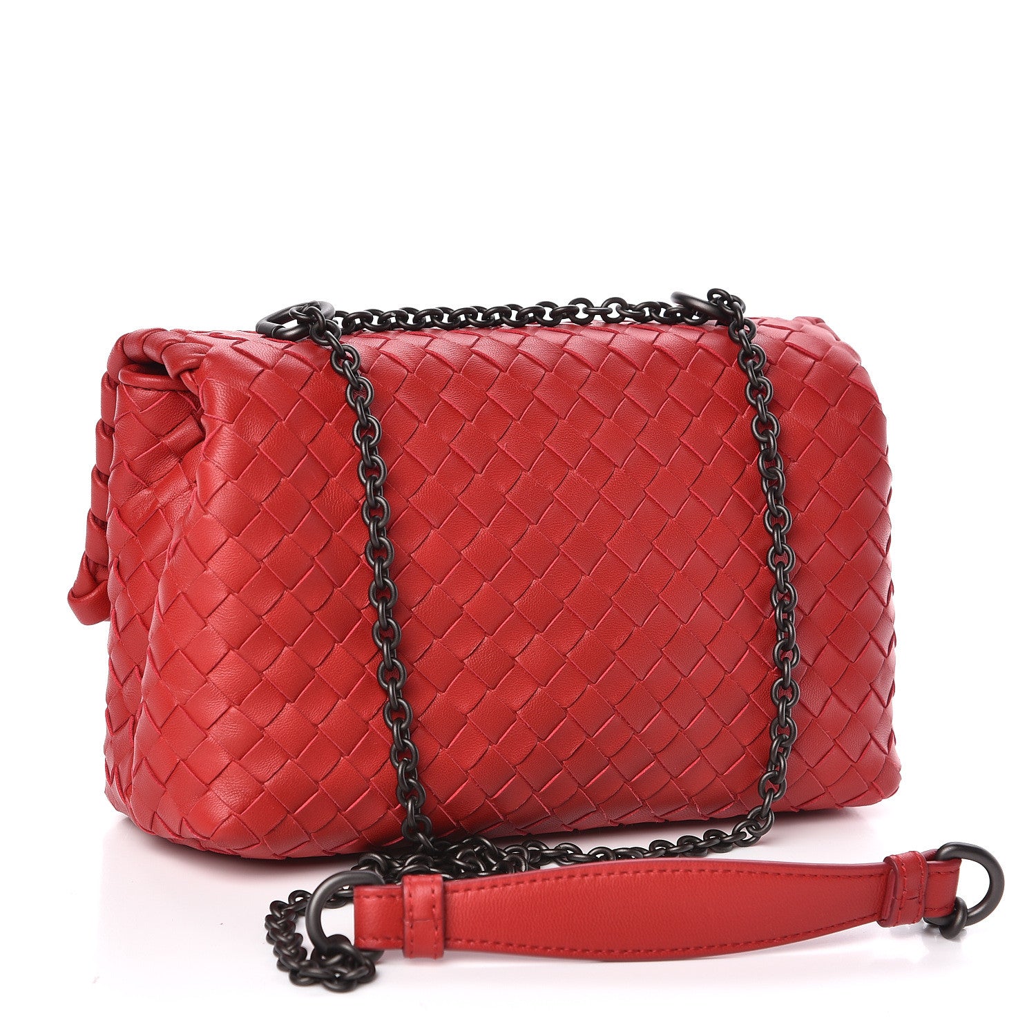 Bottega Veneta Nappa Intrecciato Baby Olimpia Shoulder Bag Vesuvio 3 of 9