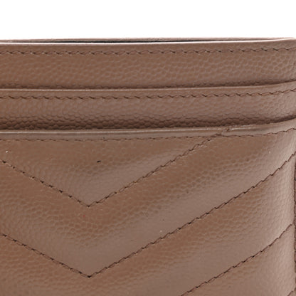 Saint Laurent Grain De Poudre Matelasse Chevron Monogram Credit Card Case Fard 12 of 12