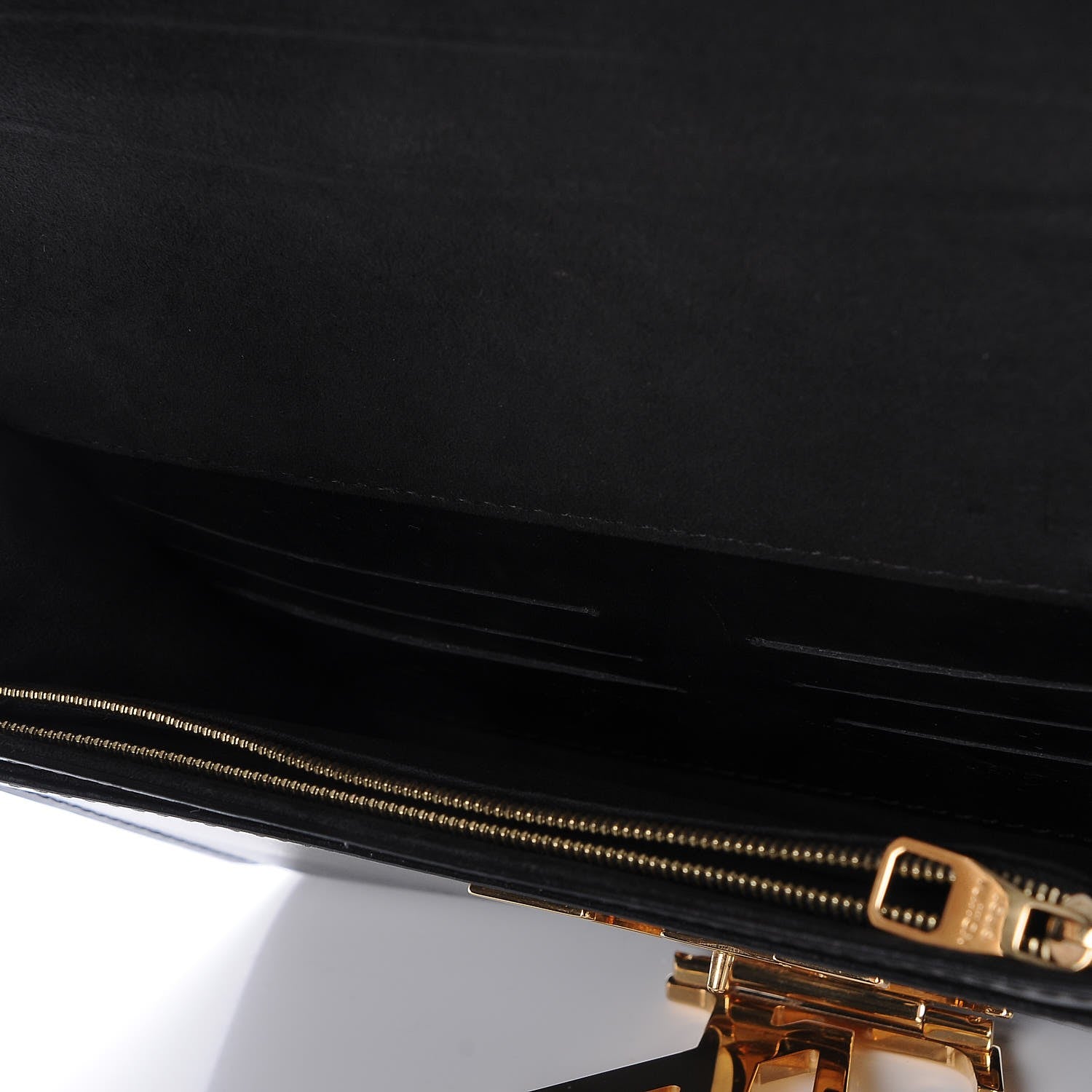Louis Vuitton Calfskin Chain Louise GM Black 5 of 16