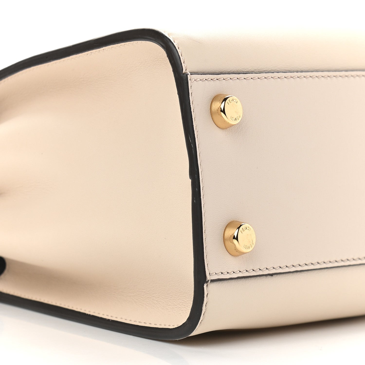 Fendi Vitello Tahiti Burro Bi-Color Medium Peekaboo Iconic Essentially Satchel Camelia Fragola Dark Blue 7 of 8