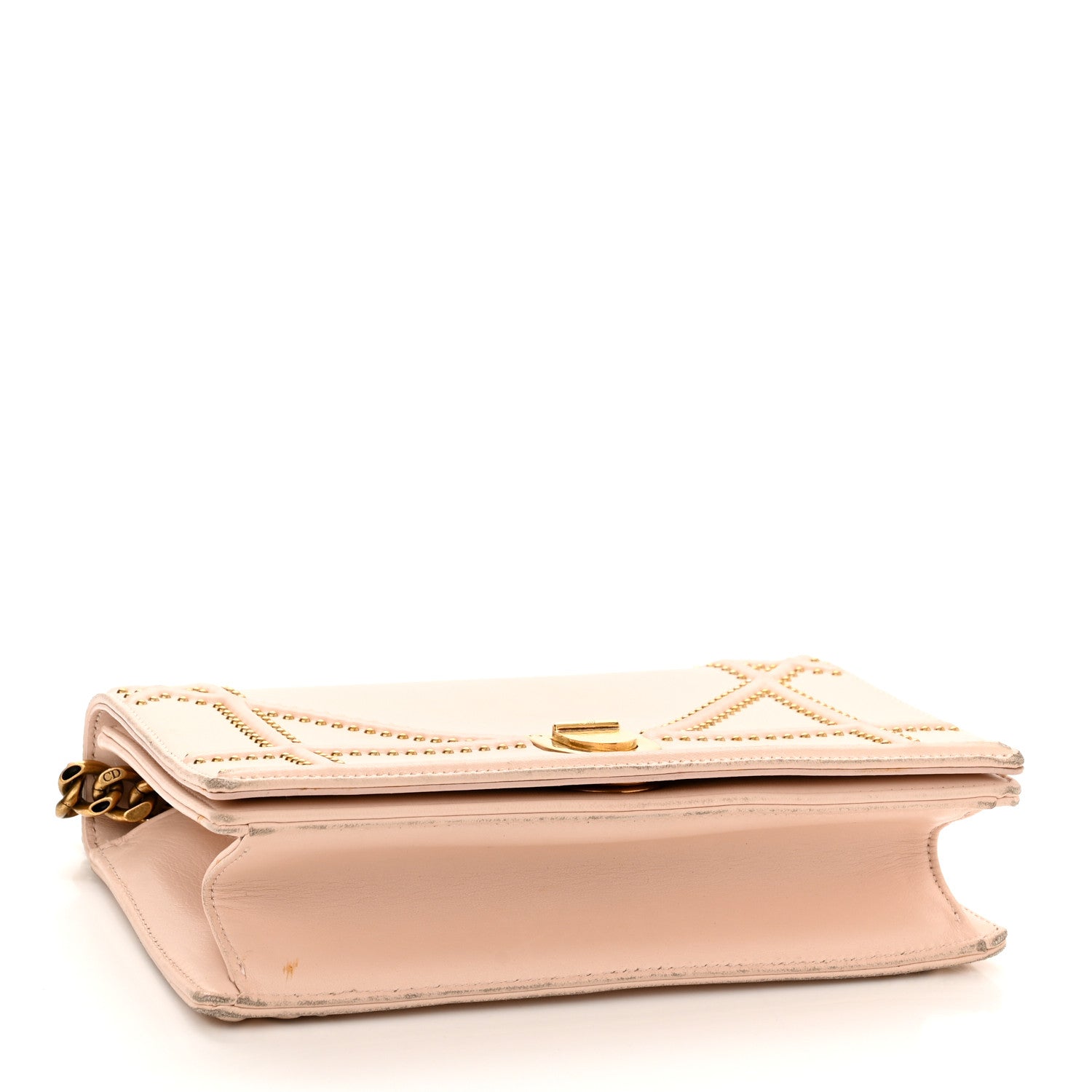 Christian Dior Lambskin Studded Medium Diorama Flap Bag Rose Poudre 4 of 15