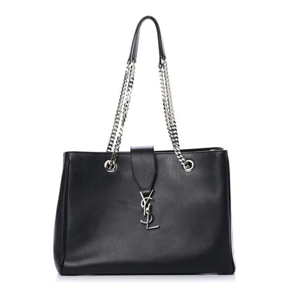 Saint Laurent Calfskin Classic Monogram Shopping Bag Black 1 of 4