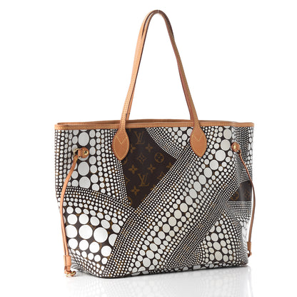 Louis Vuitton Monogram Kusama Waves Neverfull MM White 2 of 9