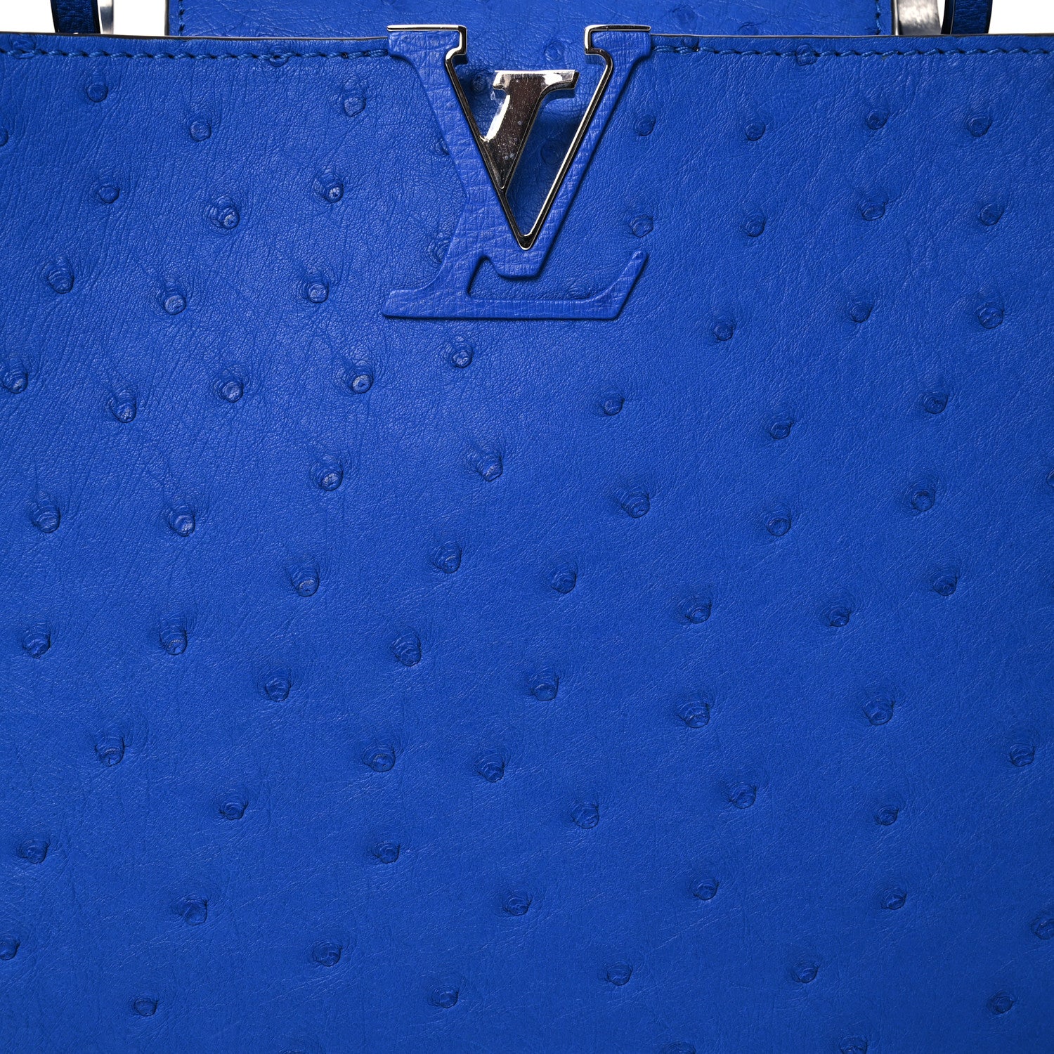 Louis Vuitton Ostrich Capucines BB Saphir 7 of 14