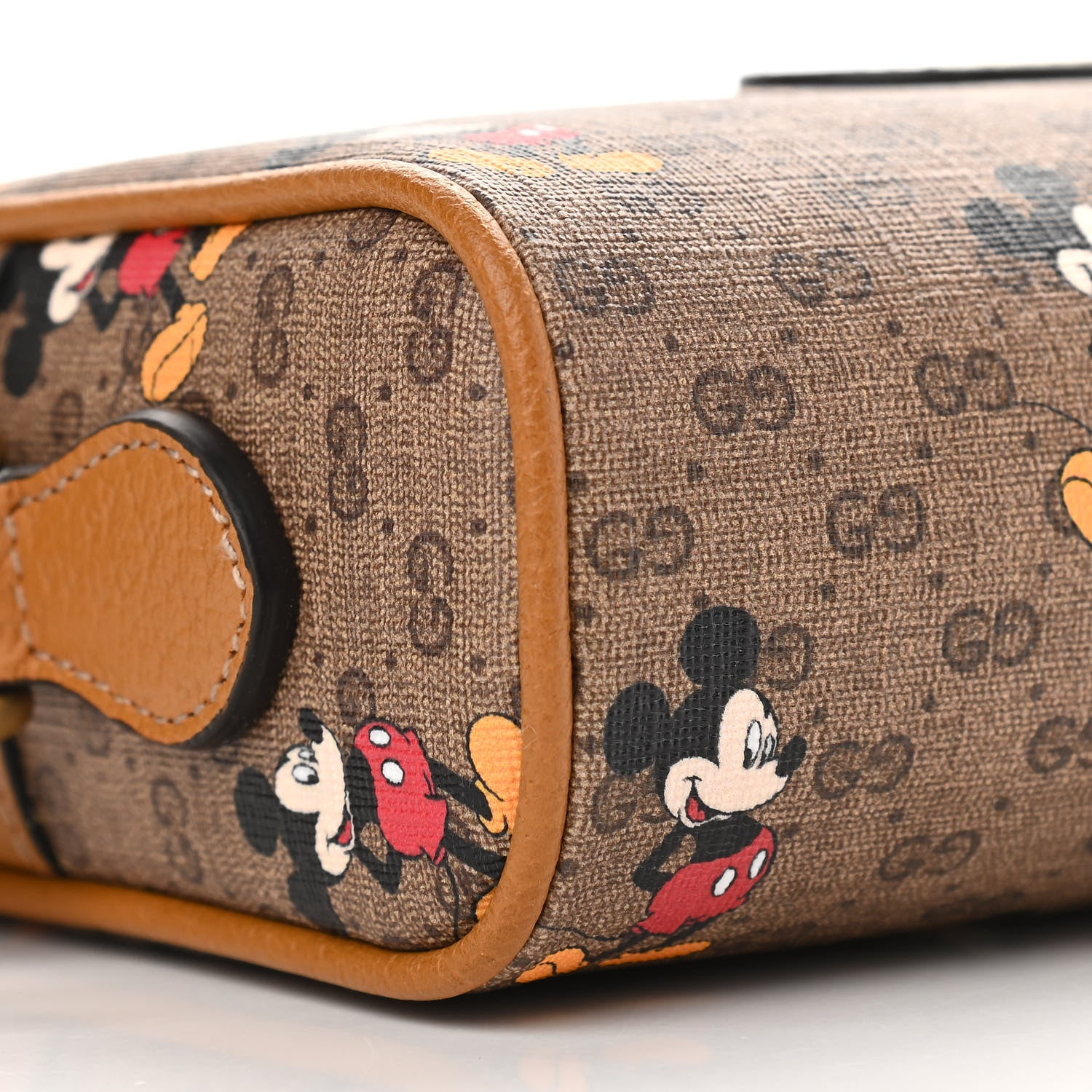 Gucci X DISNEY Mini Vintage GG Supreme Monogram Mickey Mouse Shoulder Bag Beige Vintage Sun Oil 8 of 9