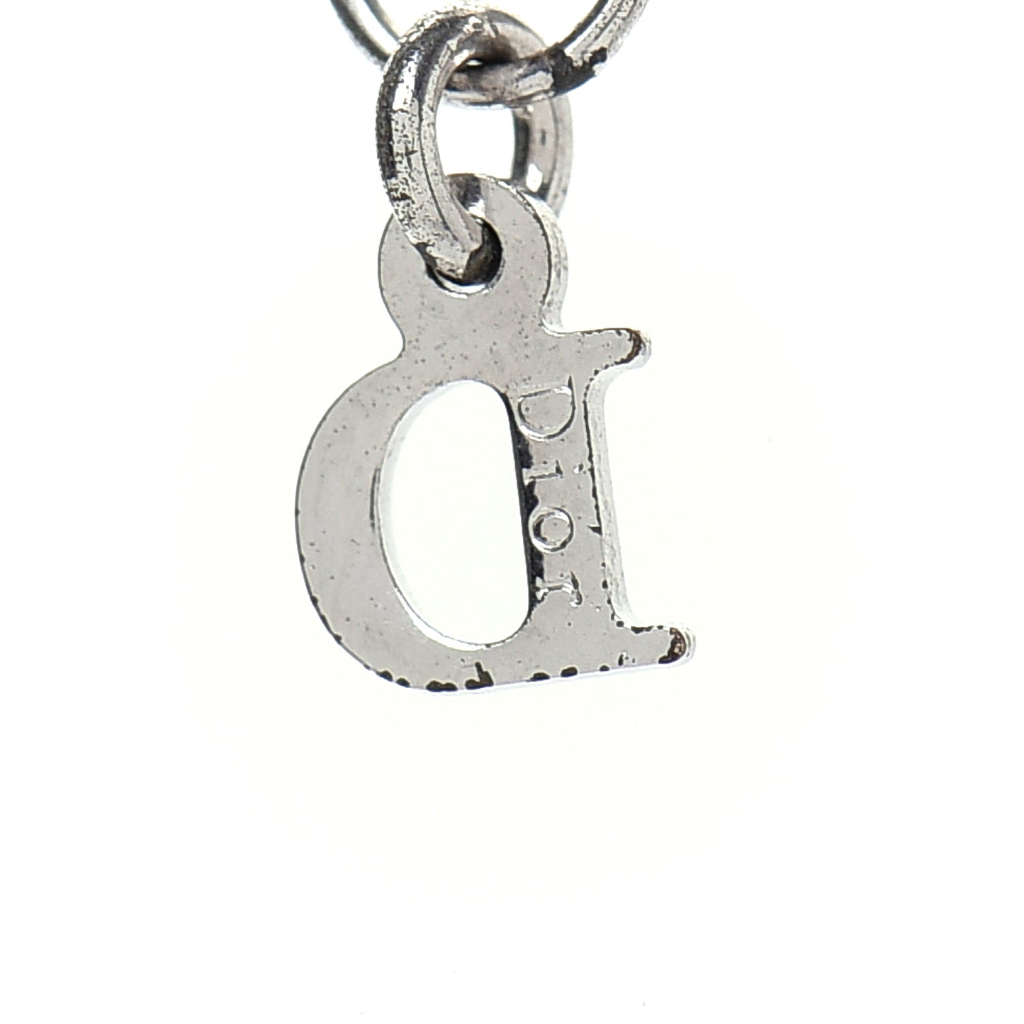 Metal Logo Necklace Silver