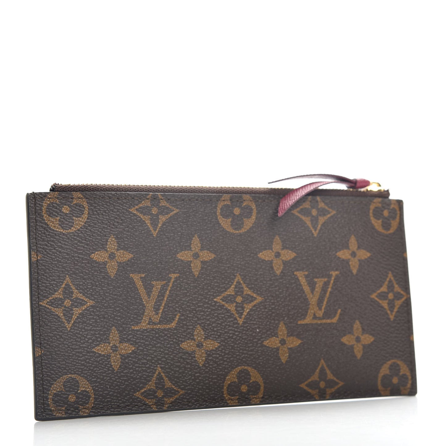 Monogram Felicie Chain Wallet Zippered Insert Fuchsia