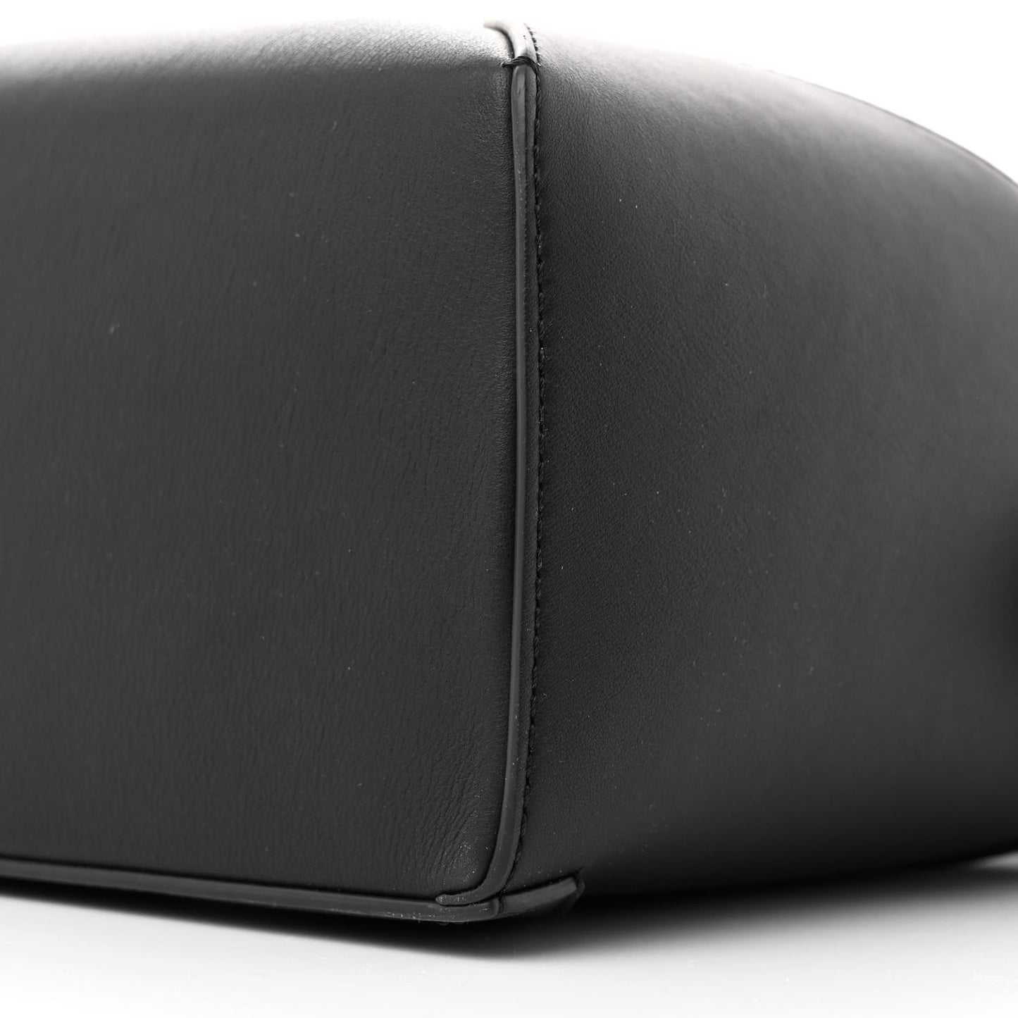 Calfskin Small Puzzle Edge Bag Black