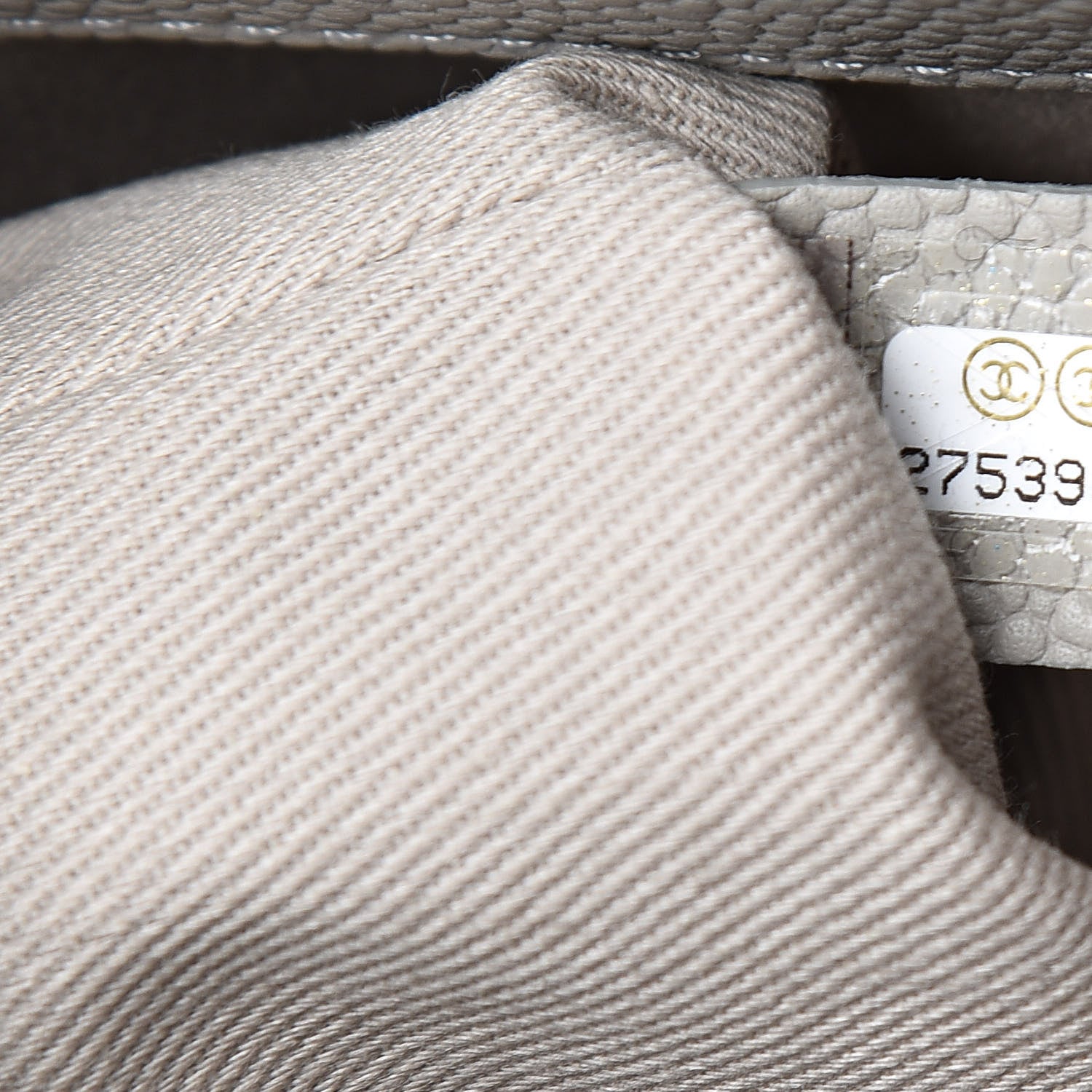 Chanel Grained Calfskin Small Stitched Flap Grey 7 of 11