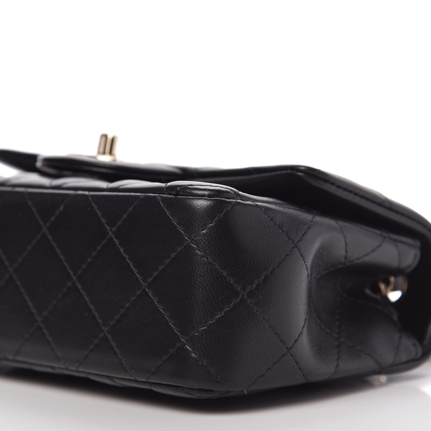 Chanel Lambskin Quilted Mini Rectangular Flap Black 7 of 10