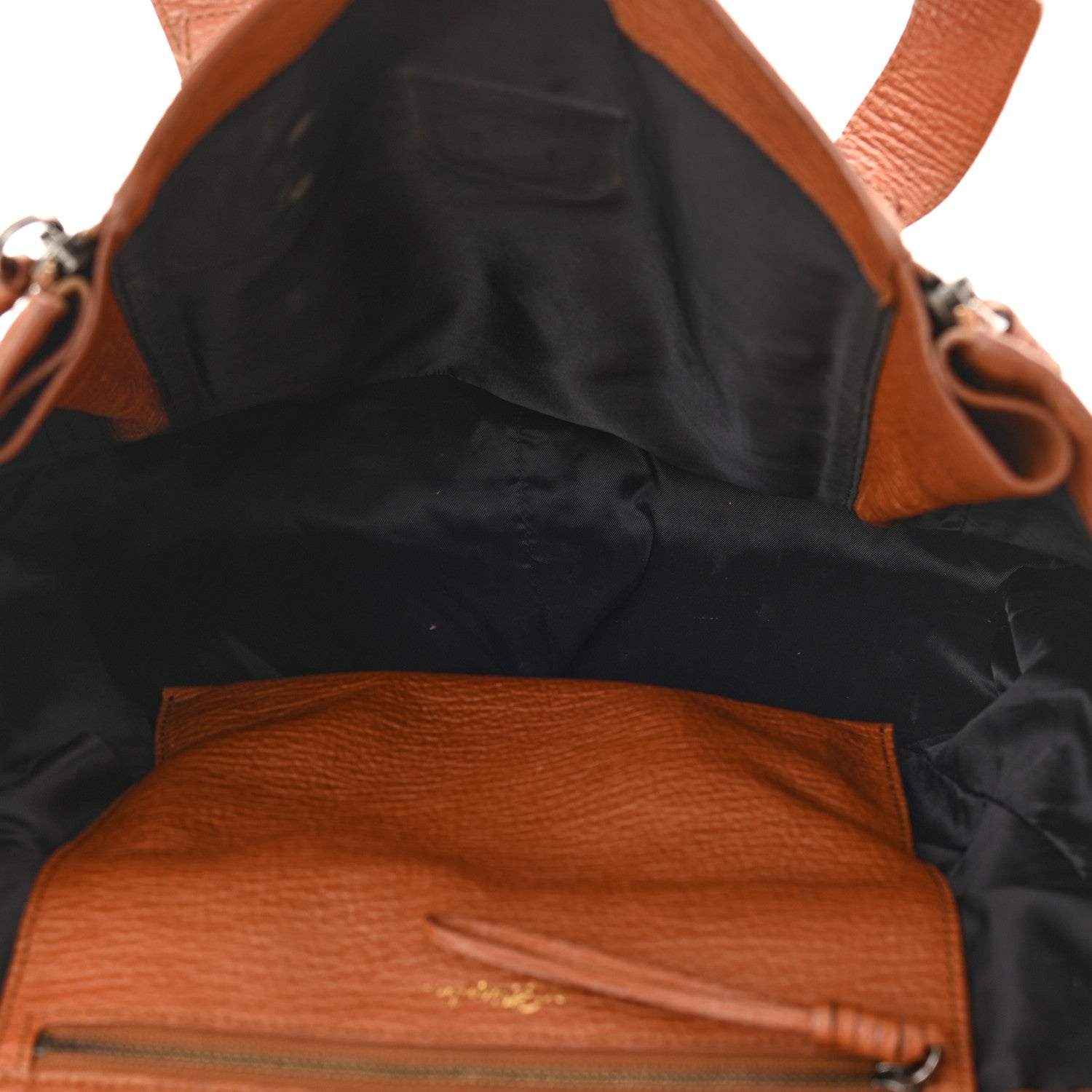 3.1 Phillip Lim Textured Calfskin Large Pashli Satchel Amber 5 of 14