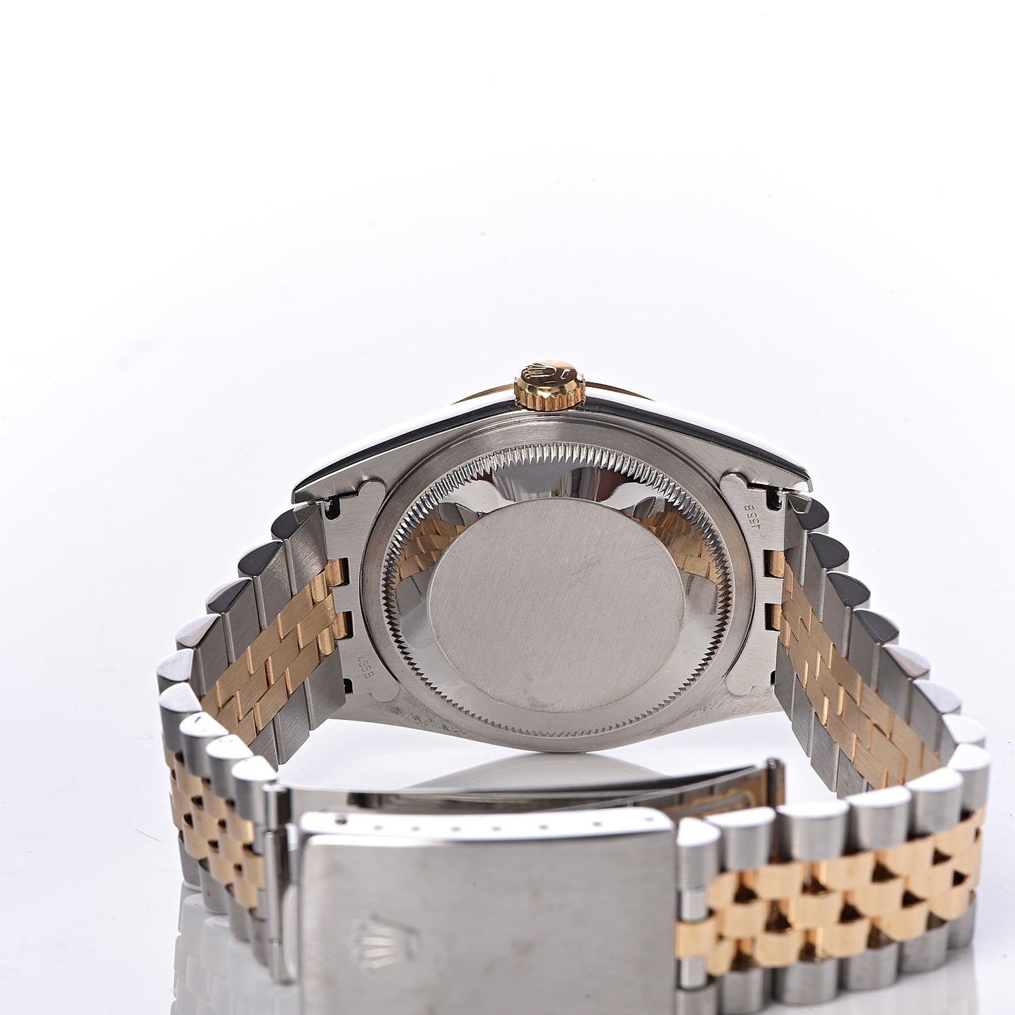 Stainless Steel 18K Yellow Gold Diamond 36mm Oyster Perpetual Datejust Watch Champagne 16233