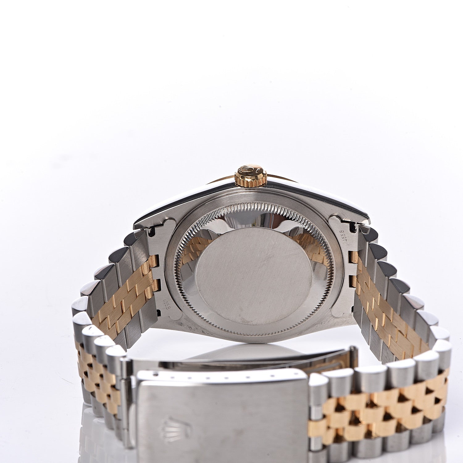 Rolex Stainless Steel 18K Yellow Gold Diamond 36mm Oyster Perpetual Datejust Watch Champagne 16233 6 of 6