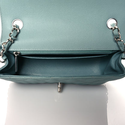 Chanel Caviar Quilted Mini Rectangular Flap Green 5 of 11