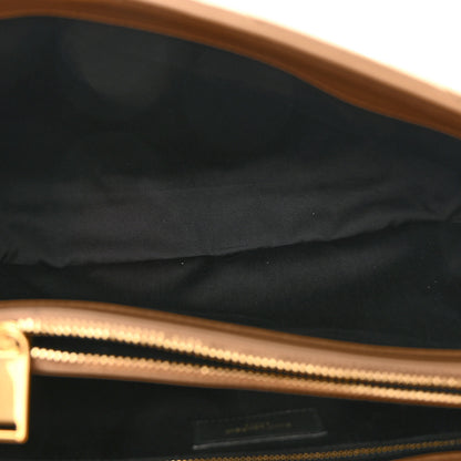Saint Laurent Calfskin Y Quilted Monogram Medium Loulou Chain Satchel Dark Beige 5 of 8