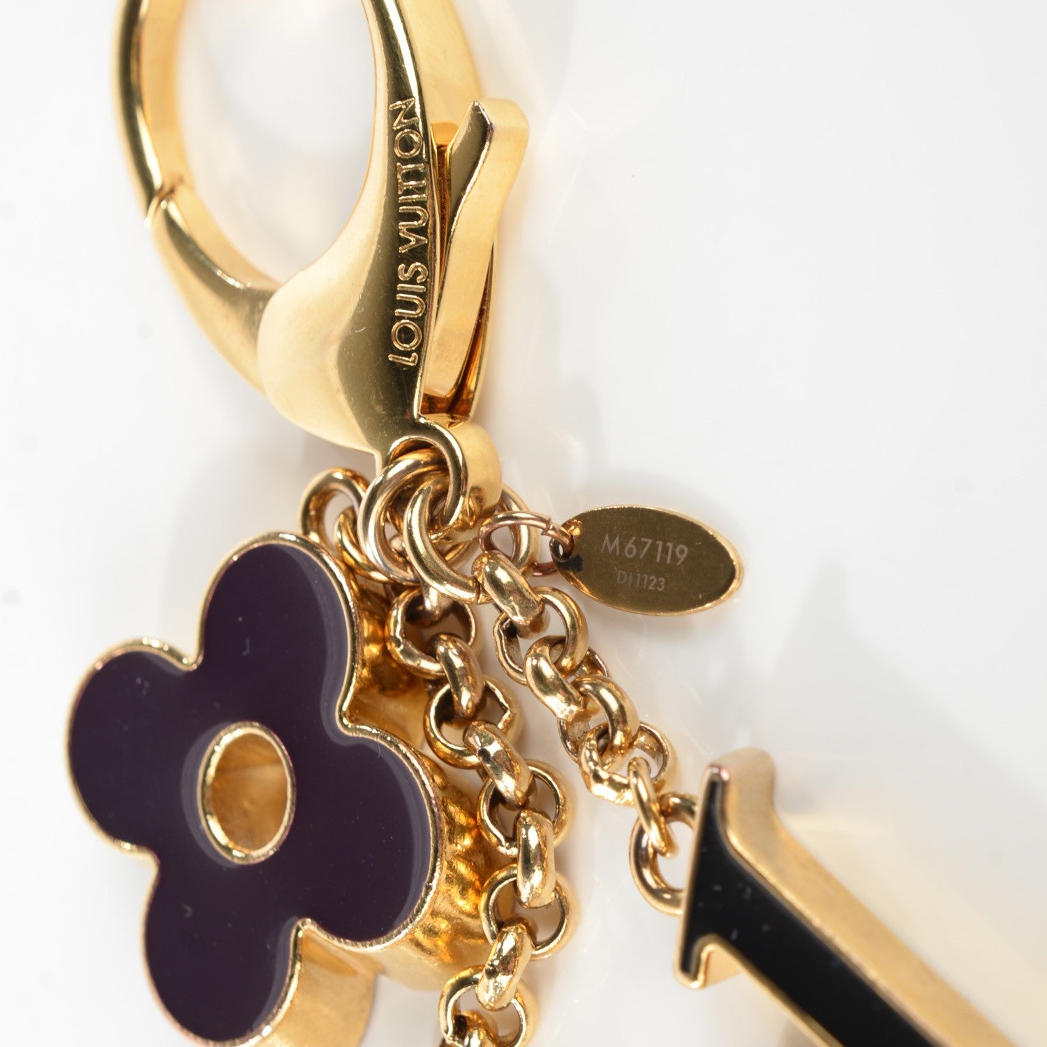 Louis Vuitton Fleur De Monogram Bag Charm Dore 4 of 6
